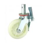 White nylon scaffold castor wheels Supplier