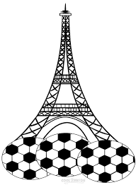 Eiffel tower coloring printable page for kids. Printable Eiffel Tower Coloring Pages For Kids