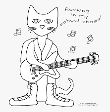 This famous series is loved by almost all the kids. Pete The Cat Clipart Black And White Transparent Png Pete The Cat School Coloring Page Free Transparent Clipart Clipartkey
