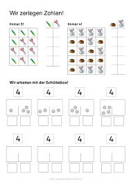Arbeitsblatter Zahlenraum 4 Unterrichtsmaterial Im Fach Mathematik In 2020 Zahlenraum Arbeitsblatter Wurfelbilder