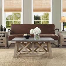 Here is a modern style coffee table with a touch of rustic outdoor tones. Granary Modern Wooden Farmhouse Coffee Table Indoor Furniture Rustic Gray Finish 764053515958 Ebay