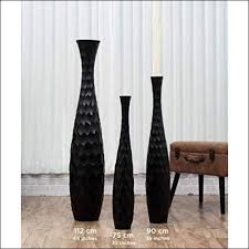 This extra tall floor vase. Black Mango Wood Floor Flower Vase Brandscovery