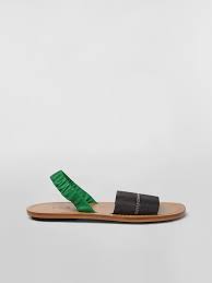 Once she's relaxed, spend plenty of time engaging in foreplay, since women need awhile to warm up to sex. Marni Nappa Leather Sandal With Green And Black Elastic Sling Back Woman