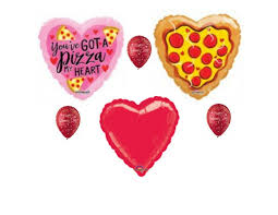 Perfect valentines day ideas for making your dessert bar look festive! Pizza My Heart Valentine S Day Balloon Bouquet Party Balloons Decoration Supply For Sale Online