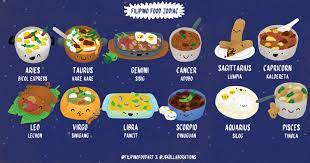 Even if you check your horoscope on the daily, you may not know that there are foods that totally correspond to your sign. Design What Do The Stars Tell You About Your Favorite Filipino Food Foodies Make A Filipino Food Zodiac Adobo Magazine Online