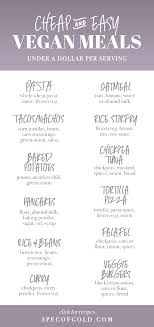 Cheap Easy Vegan Meals Vegan Recipes Easy Vegan Recipes Cheap Vegan
