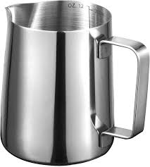 lydnkim Milk Jug Espresso Milk Frothing Pitchers 304 Stainless Steel  Barista Cup for Making Coffee Cappuccino (350ml) : Buy Online at Best Price  in KSA