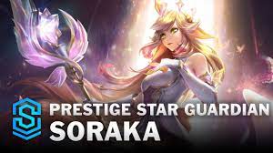Prestige Star Guardian Soraka Skin Spotlight - League of Legends - YouTube