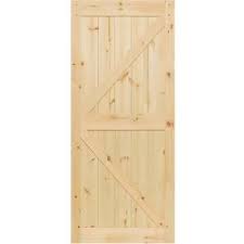 Kimberly Bay 36 In X 83 5 In K Bar Solid Core Pine Unfinished Interior Barn Door Slab Dbapkk The Home Depot In 2020 Interior Barn Doors Barn Door Custom Barn Doors