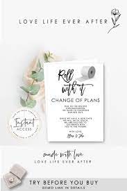 Wedding Cancellation Template Change The Date Change Of Plans Announcement Postponed We Wedding Cancellation Wedding Announcements Funny Funny Wedding Cards