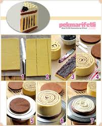 Simetrik Cizgili Pasta Yapimi Mutfak Pek Marifetli Pasta Gida Pastalar