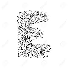 Mother's day banner free template (simple black & white). Vector Illustration Of Hand Drawn Letter S Black And White Floral Typography Design For Postcard Banner T Shirt Print Invitation Greeting Card Poster Home Decor Royalty Free Cliparts Vectors And Stock Illustration Image
