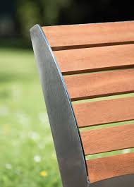 Miami Inox Bancs Lame De Bois Mobilier Urbain