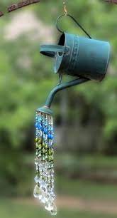 Watering Can Sun Catcher Sun Catcher Suncatcher Crystal Sun Etsy Garden Crafts Yard Art Wind Chimes