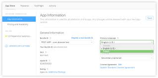Change Default Language For App Listing In Itunes Connect Stack Overflow
