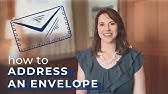 Center the address on the envelope and use a flush left margin. How To Address Envelopes With Attn Youtube