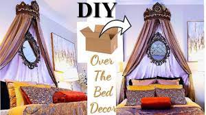 One can do some things like repainting your walls, hanging up some cool art or chic floating shelves, acquiring pieces of new furniture and of course upgrading your bed. Over The Bed Victorian Chik Diy On A Budget Bedroom Decorating Ideas With Cardboard Youtube