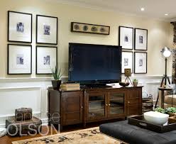 Looking For A Solution For Hanging Pictures On Your Tv Wall This Is A Formula That I Ve Used A Wall Decor Living Room Living Room Tv Stand Living Room Stands