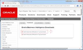 The download page will appear. Install Oracle Bi 11g