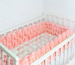Braided Crib Bumper Child Mattress Bumper Pillow Cushion For Youths Ornamental Pillow Bolster Crib Bedding Baby In 2020 Baby Bed Crib Bumper Baby Decor