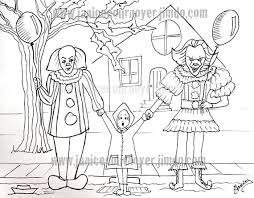Pennywise is an evil clown coming in the horror movie entitle it from the stephen's king's novel. The Clown Pennywise Scary Character As Coloring Pages Theseacroft