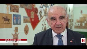 His Excellency George Vella, the President of Malta, at the Main Guard