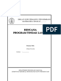 Rencana Tindak Lanjut Kerja Guru Pdf Pendidikan Dasar Kepala Sekolah Buku