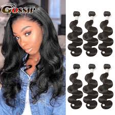 Wholesale human hair extensions at excellent sale prices. Brazilian Body Wave Hair Weave Bundles Natural Color Gossip 100 Human Hair Weaving 3 Pieces 8 28 Inch Remy Hair Extension Hair Weaves Aliexpress