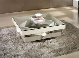Contemporary Bob Coffee Table In Glass And High Gloss Cream Tea Table Design Coffee Table Coffee Table Design Modern