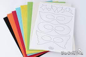 Choose any of the printable files above by clicking the image or the link below the image. Simple Super Hero Masks With Printable Template The Craft Train
