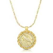 Look hott af in this charm necklace that has a sikk chain construction n' danglin' praying hands. Praying Hands Pendant Xixi