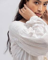 Buy White Eloise Embroidered Dress by Designer TALITHA Online at Ogaan.com