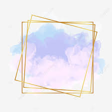 Pink brush strokes and rose border on transparent background brush effect. Watercolor Pastel Brush Strokes And Gold Lines Round Contour Frame Design Cosmetics Delicate Gold Png And Vector With Transparent Background For Free Download