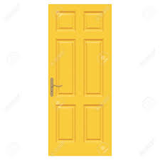 Add a fresh coat of paint to improve your home's curb appeal. Vector Illustration Realistic Closed Yellow Front Door Isolated Royalty Free Cliparts Vectors And Stock Illustration Image 83833014