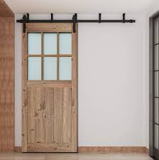 Amazon Com Diyhd 67inch Sliding Hardware Straight Roller Bracket Barn Door Track 5 5ft Ceiling Mount Kit Tools Home Improvement