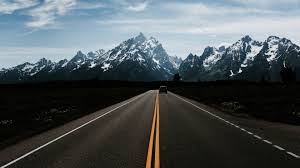 Mountains Road Marking Auto Movement 4k Road Mountains Marking Road Trip Adventure Travel Dreams Road Markings