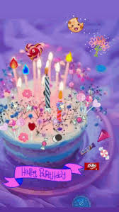 Great gif of a happy birthday wishes for a girl. Animated Birthday Cake With Candles Gifs Tenor