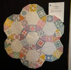 Dear jane, by maryellen sand bodell at the santa monica quilt guild; Jacks Chain Quilt With Dear Jane Blocks