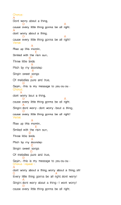It is the fourth track on side two of their 1977 album exodus and was released as a single in. Three Little Birds Chords By Bob Marley On Ukulele Ukuleles Review