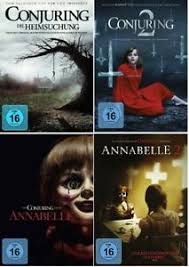 The conjuring is a 2013 american supernatural horror film directed by james wan and written by chad hayes and carey w. Conjuring Teil 1 2 Annabelle Teil 1 2 Dvd Set Neu Ovp 4 Filme Ebay