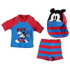 Disney Mickey Mouse 3 Piece Of Swim Set Baby Short Tshirt Baby Swimwear Baby Clothes Uk Disney Baby Clothes