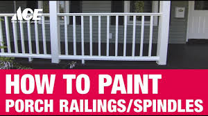 A wrought iron railing looks magnificent when painted but not so good when shabby. How To Paint Porch Railings Ace Hardware Youtube