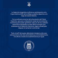Escándalo en la selección de brasil: Afa On Twitter Comunicado De La Afa Sobre Copaamerica 2021