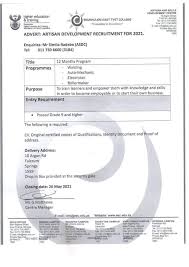 In addition, they have to erect or run repairs on water treatment plants, air pollution equipment, smokestacks and storage tanks. Tenyeko Jobplug Queen On Twitter Advert Artisan Development Recruitment For 2021 Enquiries Mr Similo Radebe Asdc Tel 011 730 6600 3184 Closing Date 26 May 2021 12 Months Program Programmes Welding