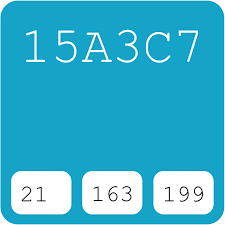 All colors mixed yield white. Pantone Pms 16 4529 Tcx Cyan Blue 15a3c7 Hex Color Code Rgb And Paints