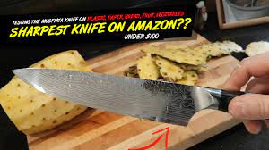 Sharpest knives in the world. Testing The Sharpest Knife In The World Under 50 8 Mosfiata Carbon Chef Knife Cutting Review Youtube