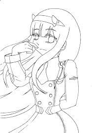 If your child loves interacting. Darling In The Franxx Coloring Pages Free Coloring Pages