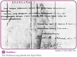 Sejarah & peristiwa perumusan teks proklamasi kemerdekaan ri. Teks Pancasila Proklamasi Sumpah Pemuda Dan Uud 1945 Haipedia Com