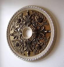 A ceiling medallion is a necessary thing to hide a part of ceiling around the amp or chandelier where there are cords. How To Paint A Ceiling Medallion Destashio