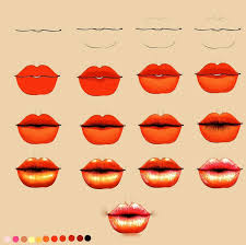 If the mouth is open or the lips are moved from the normal state you can adjust the size and position accordingly. Anime How To Draw Cute Lips